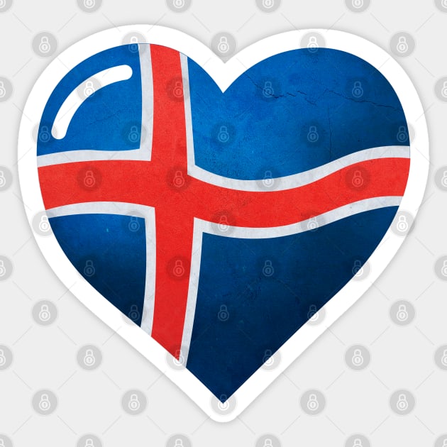 Flag of Iceland Sticker by Purrfect